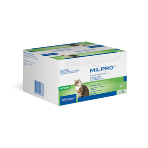 Milpro Broad Spectrum Wormer for Cats 2-8kg 48 Pack