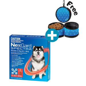 Nexgard Spectra for dogs 30-60 kg Red 6pk for XLarge dogs  