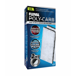 Fluval U2 Poly/Carbon Cartridge 2 Pack