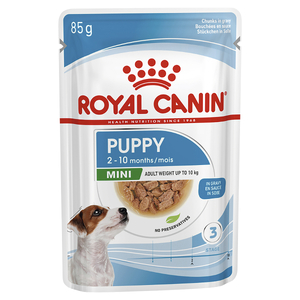 Royal Canin Mini Puppy Gravy Pouches 85g x 12