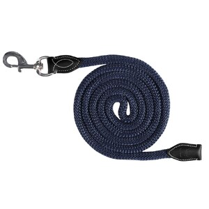 Jeremy & Lord Rope and Leather Lead - Navy w/Black