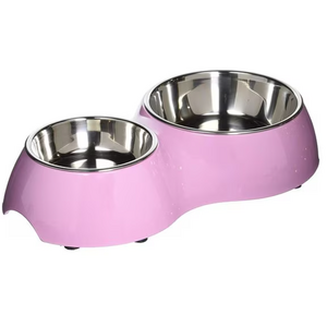 Catit 2-in-1 Double Cat Diner - Pink