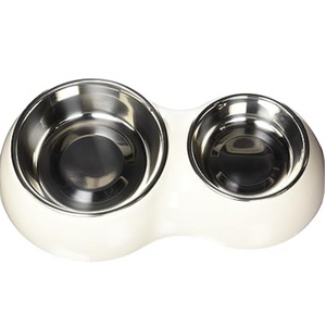 Catit 2-in-1 Double Cat Diner - White