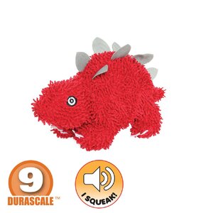 Tuffy Mighty Toy Microfiber Ball Med Stegosaurus Red 31X15X13.5Cm