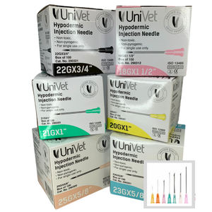 Univet Hypodermic Needles Box of 100